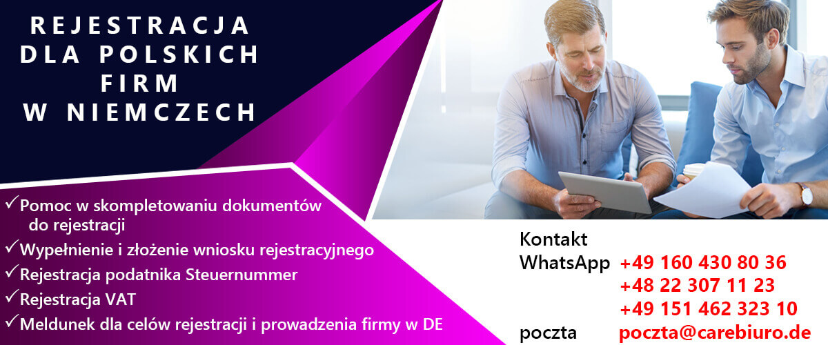 Gewerbe w Niemczech bez meldunku